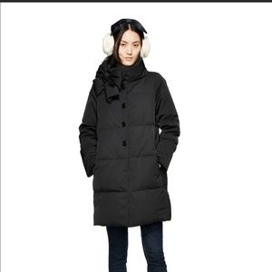 Kate Spade Funnel Neck Puffer Coat w Bow
